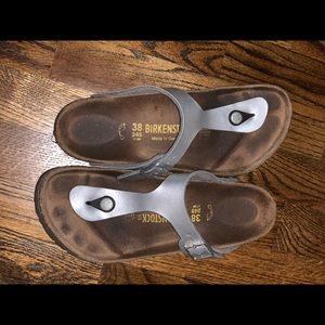 Silver Giza Birks size 38